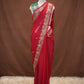 GEORGETTE FABRIC SAREE WITH AARI TARI & CUTDANA AND RESHAM WORK (WITH BLOUSE)  ##SR632