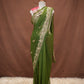 GEORGETTE FABRIC SAREE WITH AARI TARI & CUTDANA AND RESHAM WORK (WITH BLOUSE)  ##SR632