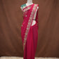 GEORGETTE FABRIC SAREE WITH AARI TARI & CUTDANA AND RESHAM WORK (WITH BLOUSE)  ##SR632
