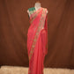 GEORGETTE FABRIC SAREE WITH AARI TARI & CUTDANA AND RESHAM WORK (WITH BLOUSE)  ##SR632