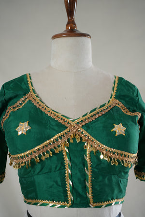 ANGI BLOUSE DESIGN BLOUSE WITH GOTA PATTI HANDWORK ##HB051
