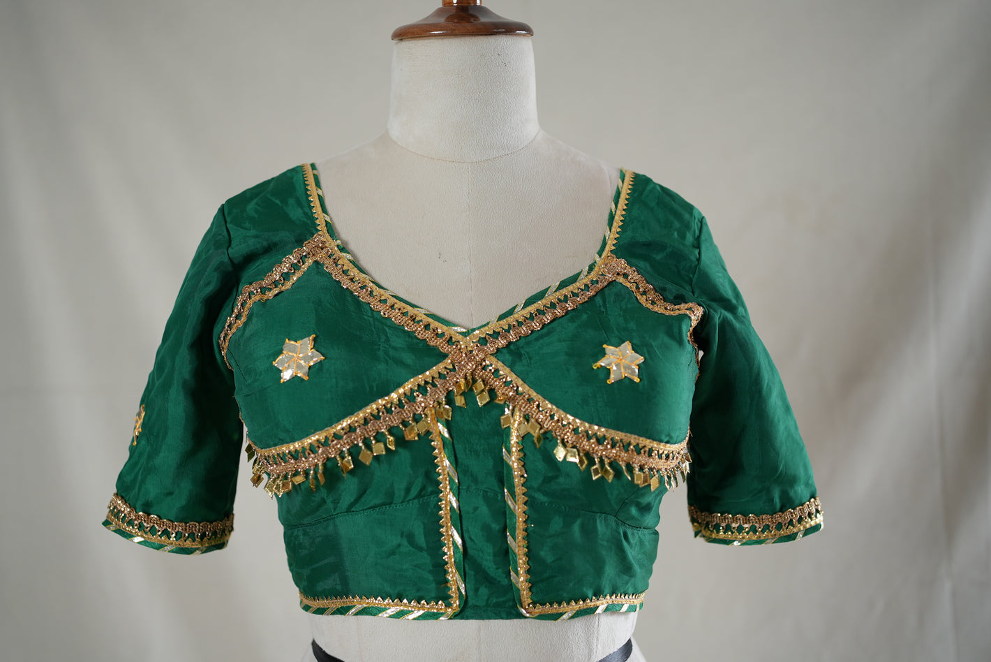 ANGI BLOUSE DESIGN BLOUSE WITH GOTA PATTI HANDWORK ##HB051