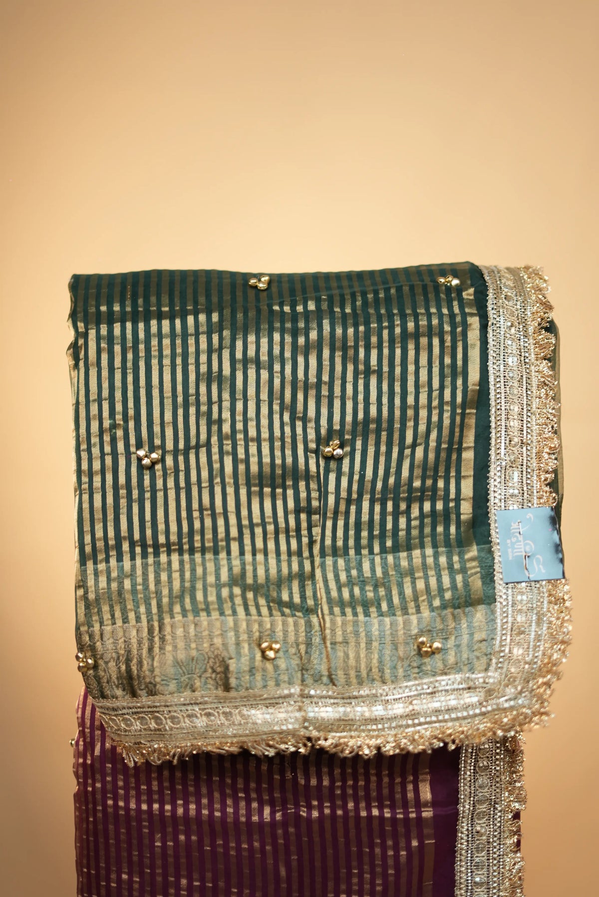 Festive Special Ghungroo Handwork Design Saree With Lace Border (With Blouse)