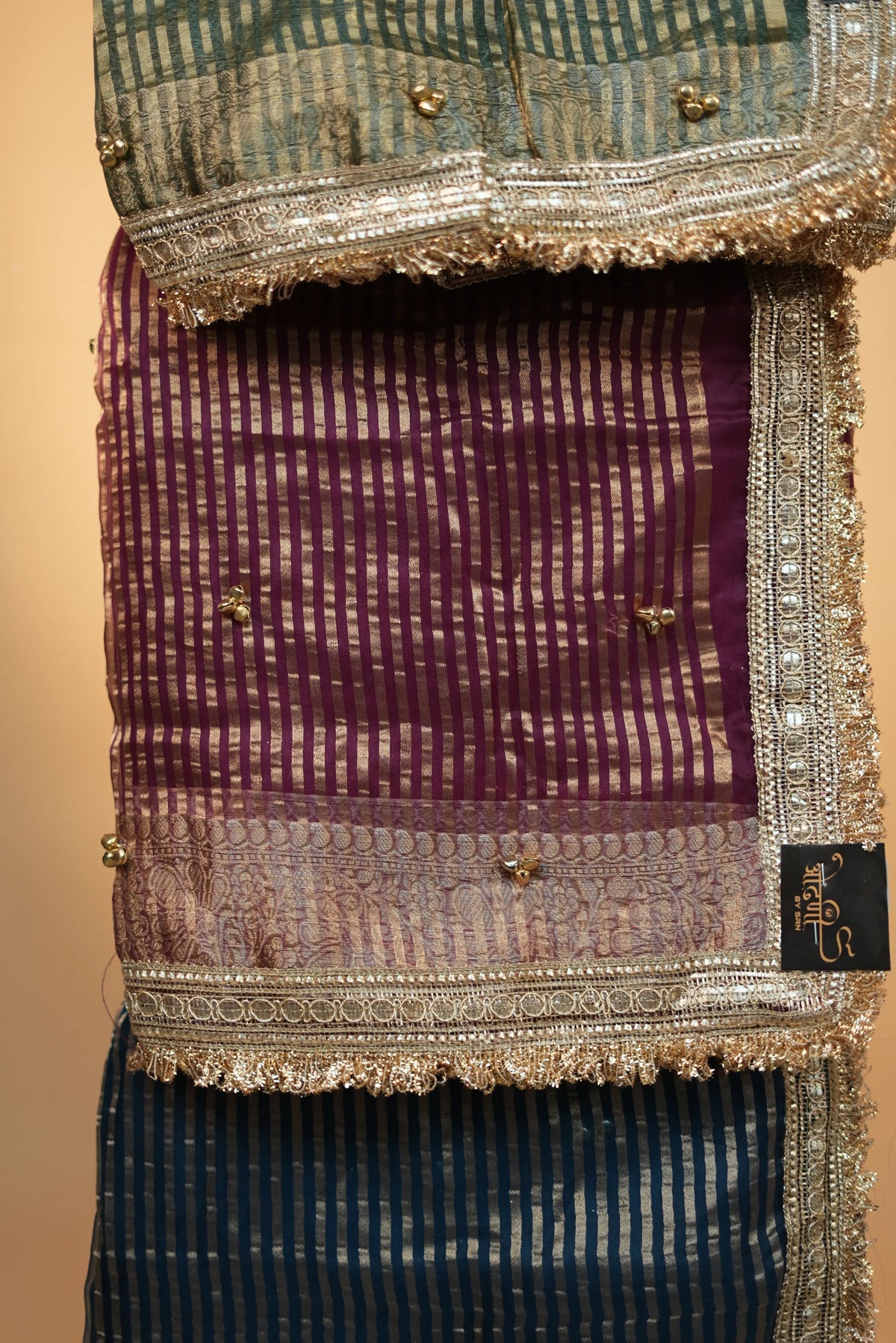 Festive Special Ghungroo Handwork Design Saree With Lace Border (With Blouse)