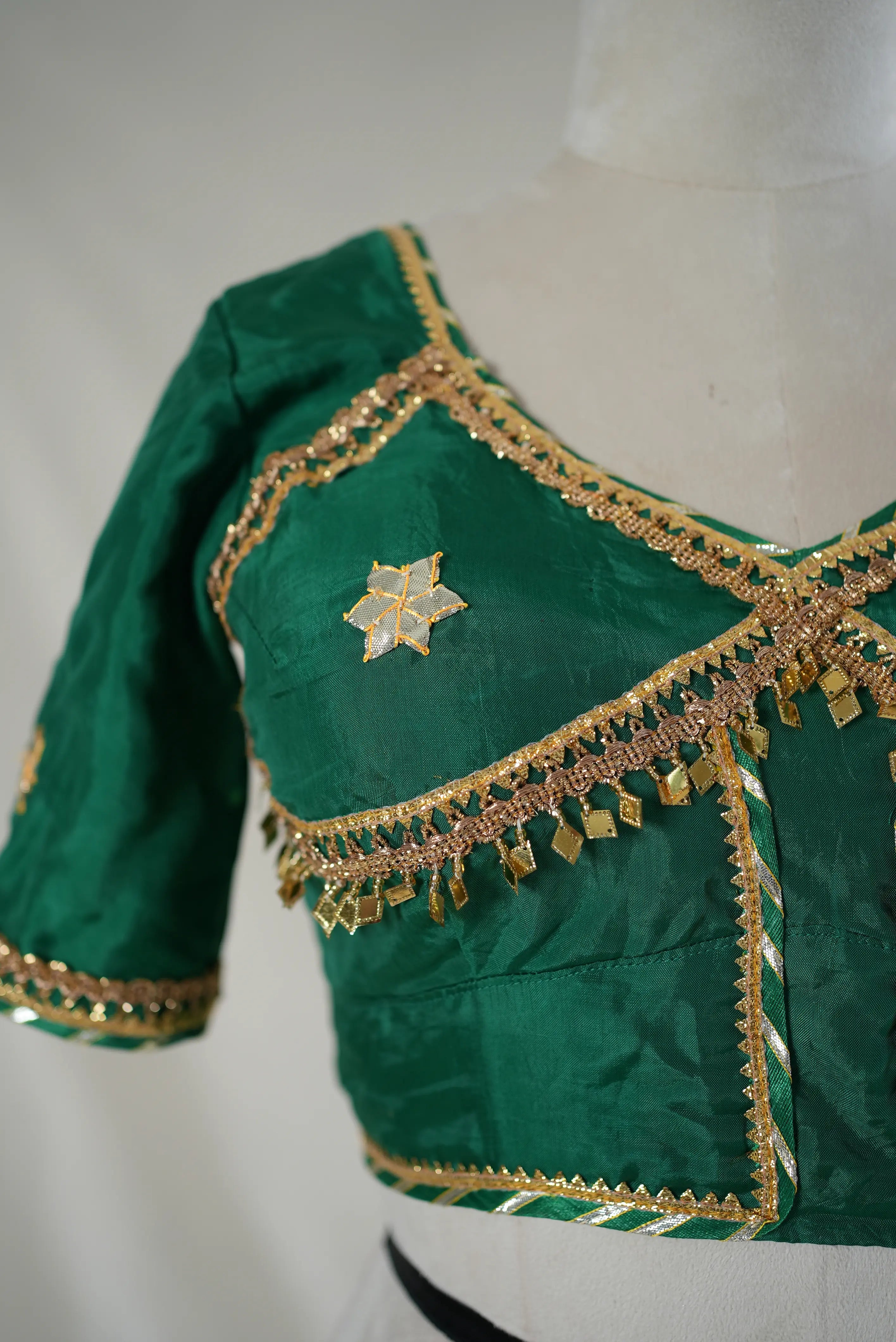 Latkan Jhatkan Angi Blouse Design with Gota Patti Handwork (PRE-BOOKING ITEM)