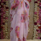 BUTTERFLY PRINT SAREE WITH CUT DANA WORK AND BANARSI WEAVING PATTERN BLOUSE ##SR0336