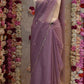 LIGHTWEIGHT PATTERN CHIFFON SAREE WITH HANDWORK & BUTI WORK (WITH BLOUSE) ##SR401