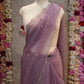 LIGHTWEIGHT PATTERN CHIFFON SAREE WITH HANDWORK & BUTI WORK (WITH BLOUSE) ##SR401