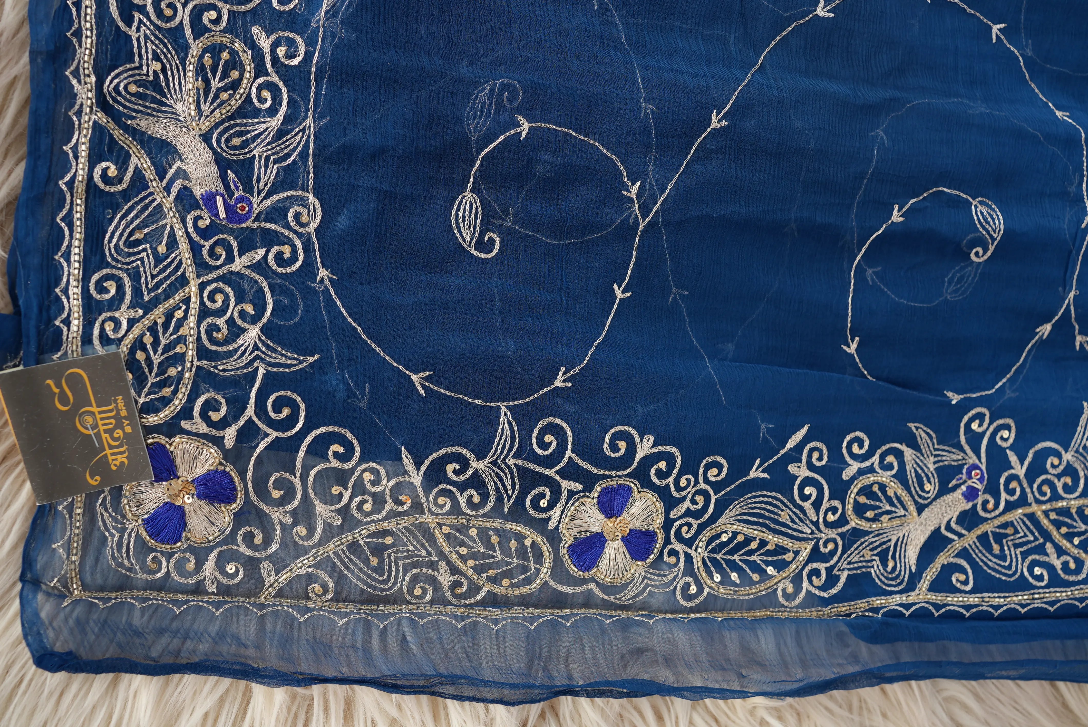 Pure Chiffon Saree with Shaded Tone (With Blouse)