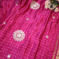 Modal Gajji Silk Saree with Gota Patti Handwork ##SR020
