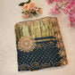 Modal Gajji Silk Saree with Handwork Buta & Zardozi Buti