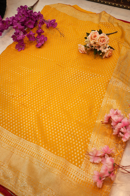 Banarasi Silk Weaving Saree with Stitched Heavy Blouse ##SR018