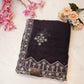 Embroidery Saree with Border and Buta Design