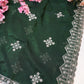 Embroidery Saree with Border and Buta Design ##SR008