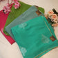 Moss Chiffon Shimmer Fabric with Sequence Work