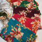 CHINON SAREE WITH FLOWER PRINT & CUTDANA WORK (MARWADI CHAT COLOURS)  ##SR071