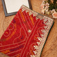 Rajasthani Born Bandhej Chunri Saree with Gota Patti Work ##SR027