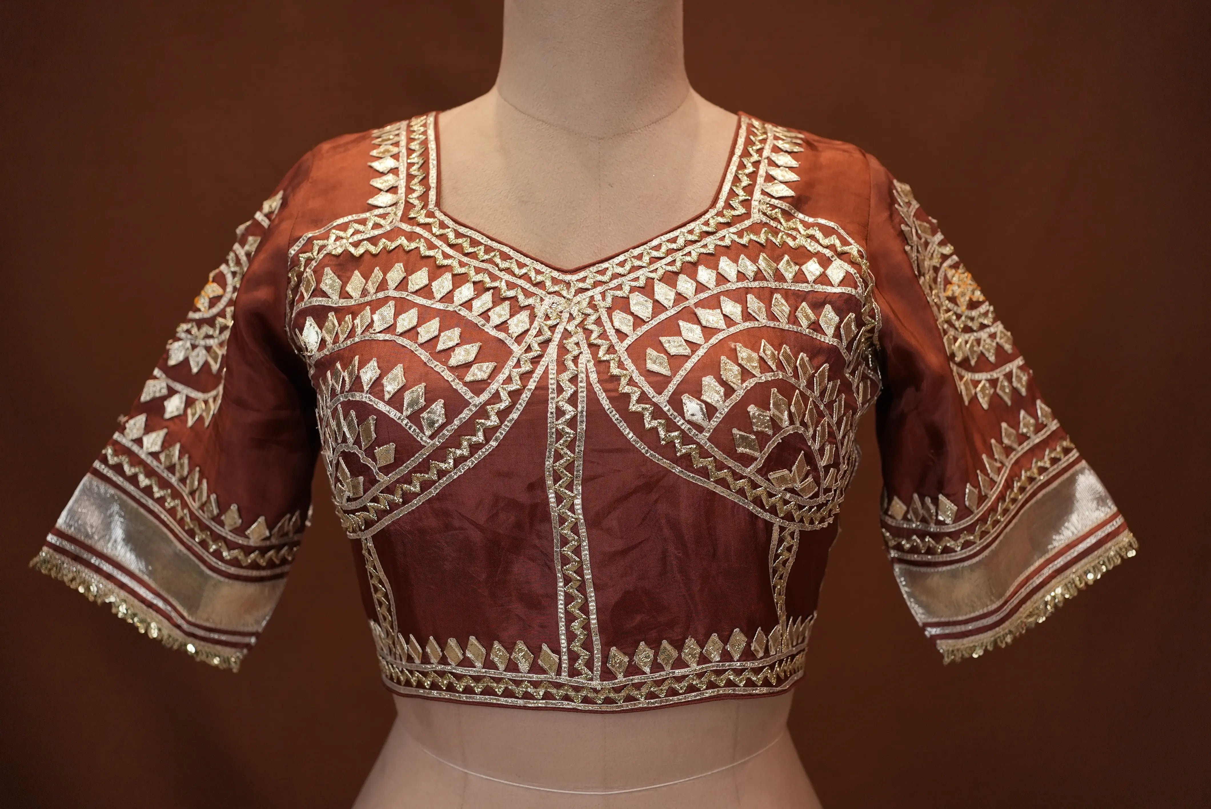 Rajasthani Angi Blouse with Gota Patti Work