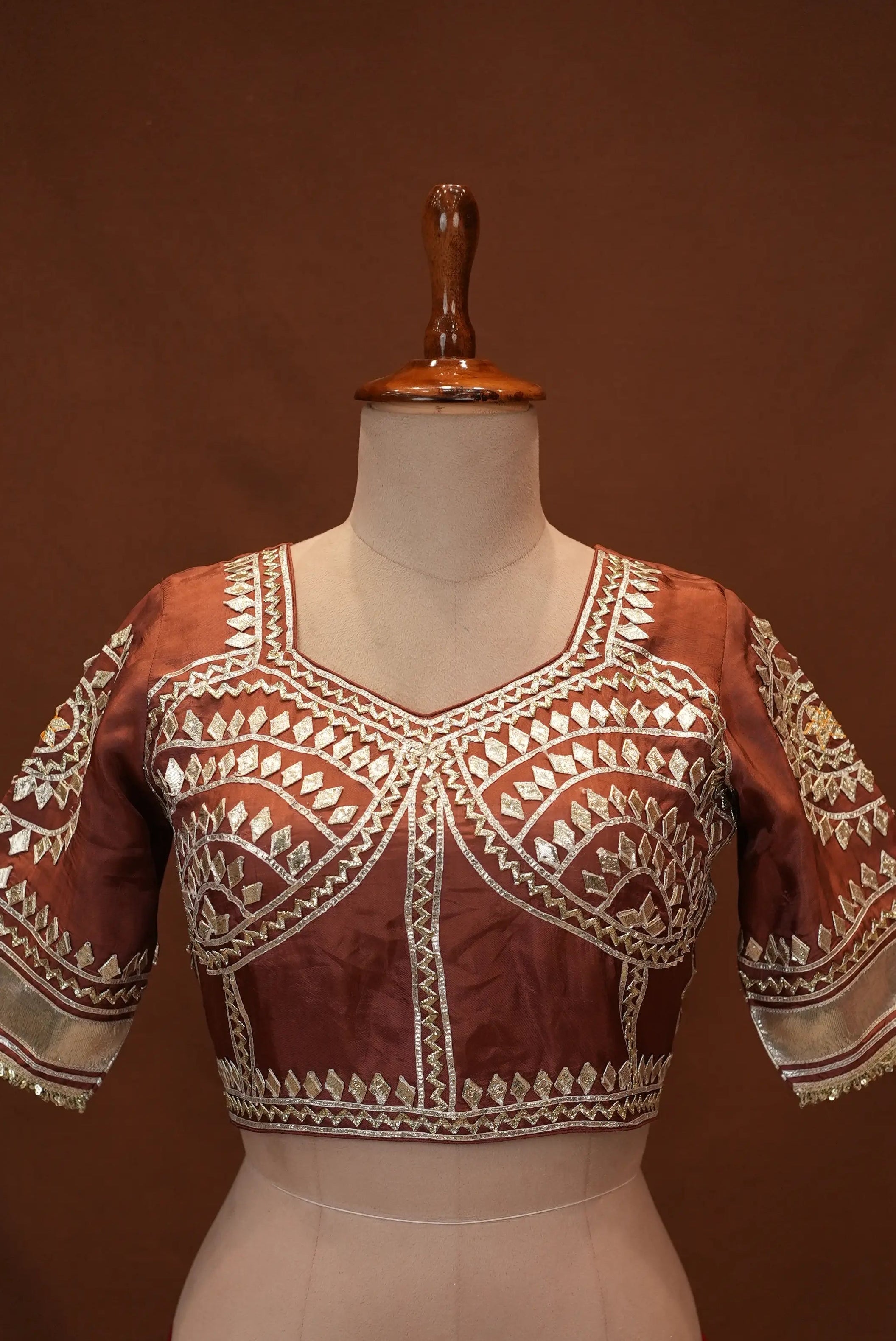 Rajasthani Angi Blouse with Gota Patti Work