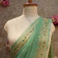 VINTAGE WORK SAREE WITH KASAB & CUTDANA WORK (WITH BLOUSE)     ##SR406