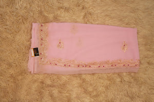 VINTAGE WORK SAREE WITH KASAB & CUTDANA WORK (WITH BLOUSE)     ##SR406
