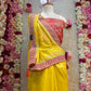 CRUNCHY SILK FABRIC SAREE WITH WITH BANDHANI AND CUT WORK BORDER & ZARKAN AND SEQUENCE WORK (WITH HEAVY BLOUSE) ##SR409