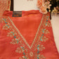 Pure tissue hand work suit with heavy banarasi dupatta with matching work jutti (UNSTITCHED) ##SF010