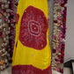 TRADITIONAL RAJASTHANI POMCHA ON PURE OJARIYA FABRIC WITH ZARDOSI AND ZERO GOTA PATTI WORK  (DOUBLE PATT) ##HC05