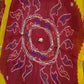 TRADITIONAL RAJASTHANI POMCHA ON PURE OJARIYA FABRIC WITH ZARDOSI AND ZERO GOTA PATTI WORK  (DOUBLE PATT) ##HC05