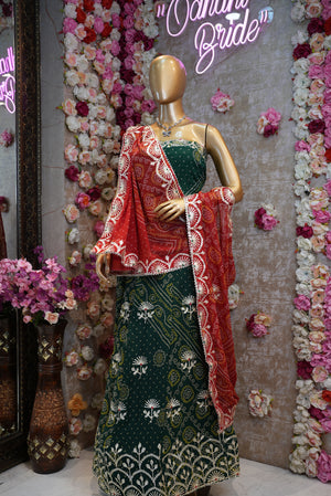 Elegant Embroidered Lehenga