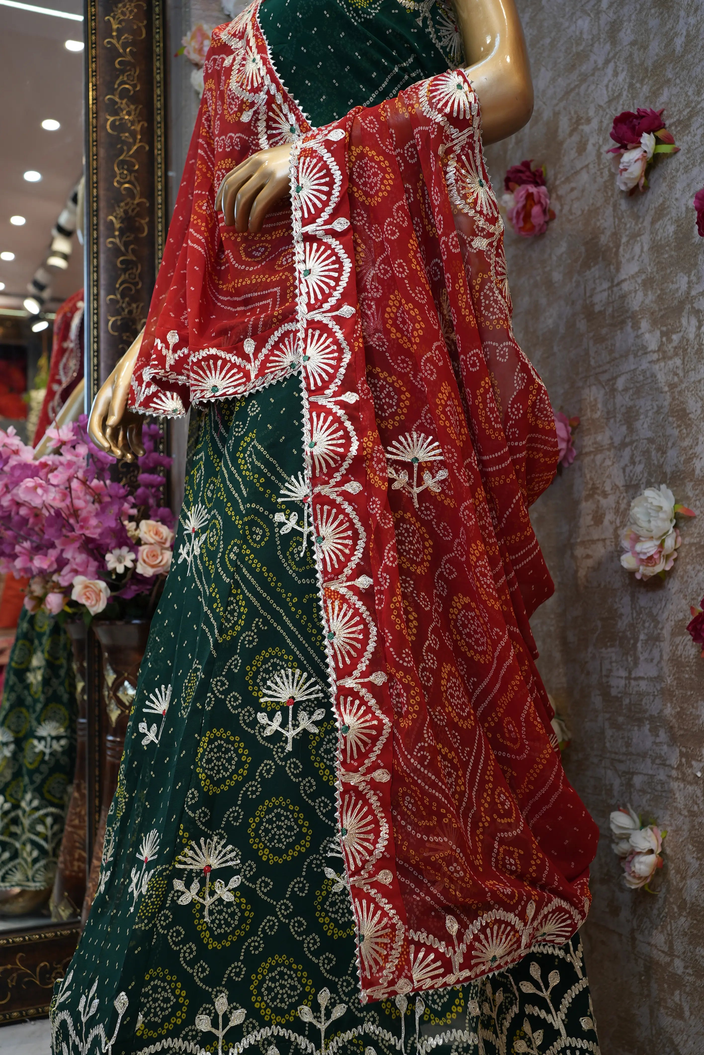 Elegant Embroidered Lehenga (UNSTITCHED)