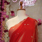KARWA CHOUTH SPECIAL HANDWORK SAREE ON GEORGETTE FABRIC WITH CUTDANA BORDER (WITH RUNNING BLOUSE) ##SR0368