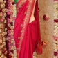 FESTIVAL SPECIAL RAJPUTI SAREE ON CHAMUNDA CHIFFON FABRIC (WITH CONTRAST GREEN BLOUSE)  ##SR0369