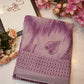 Georgette synthetic fabric saree with foil print ##031