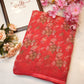 Weight less fabric synthetic saree with flower print ##SR032