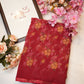 Weight less fabric synthetic saree with flower print ##SR032