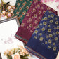 Weight less fabric synthetic saree with flower print ##SR033