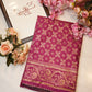 Dola silk fabric saree with foil print ##SR034