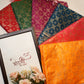 Dola silk fabric saree with foil print ##SR034
