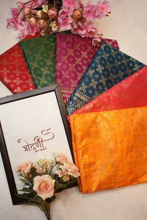 Dola silk fabric saree with foil print ##SR034
