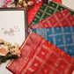 Dola silk fabric saree with foil print ##SR035