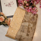 Georgate fabric saree with mirror blouse ##SR037