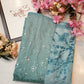 Georgate fabric saree with mirror blouse ##SR037