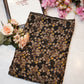 Syntnetic fabric saree with flower print ##SR026