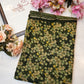 Syntnetic fabric saree with flower print ##SR026