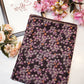 Syntnetic fabric saree with flower print ##SR026