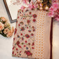 Syntnetic Net fabric saree with siroski buta & contrast blouse ##SR039