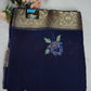 SHIMMER CHIFFON FABRIC SAREE WITH EMBROIDERY BUTA AND BANARASI WEAVING BORDER (WITH BLOUSE) ##SR0176