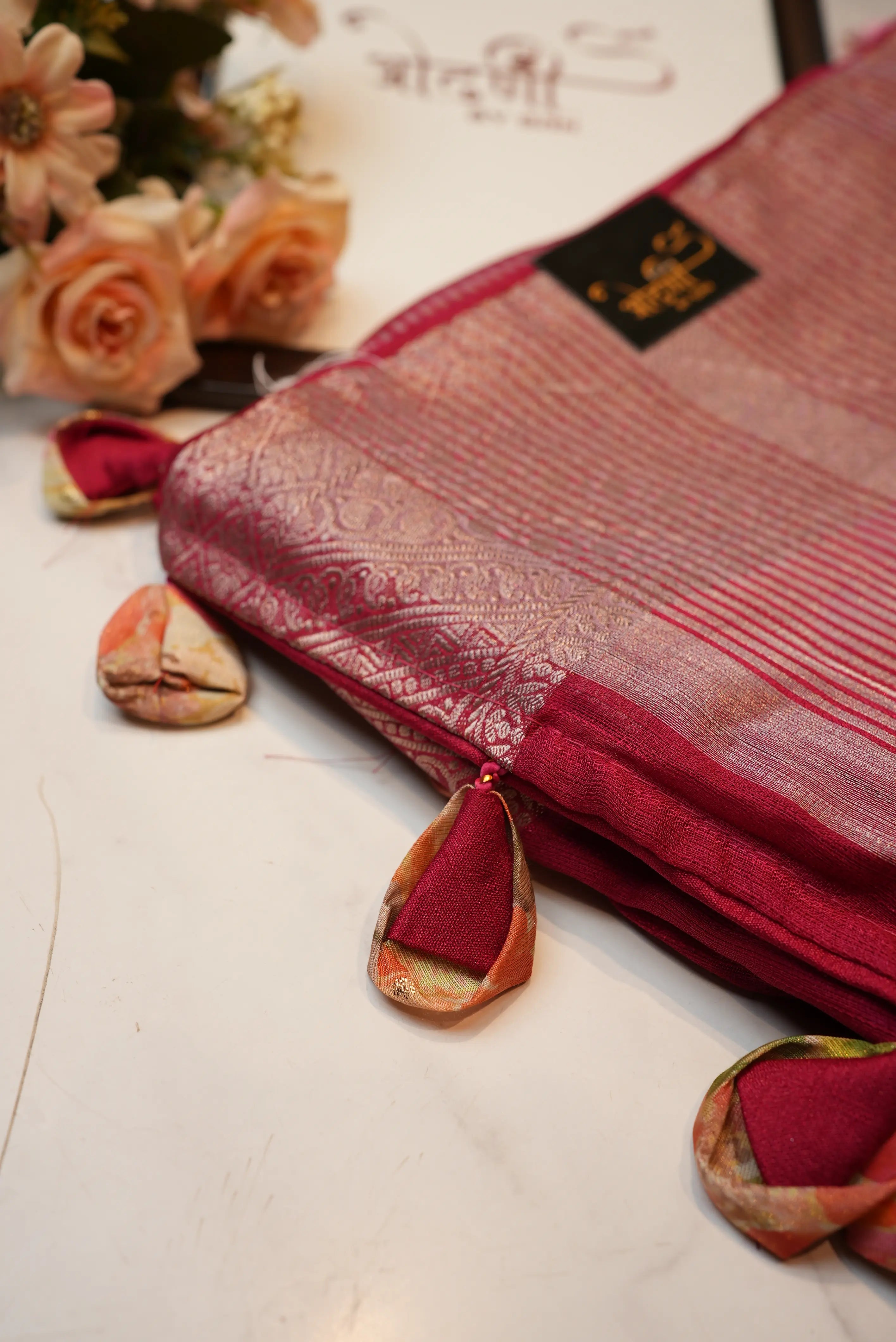 Couple Saree Set With Matching Blouse & Kurta