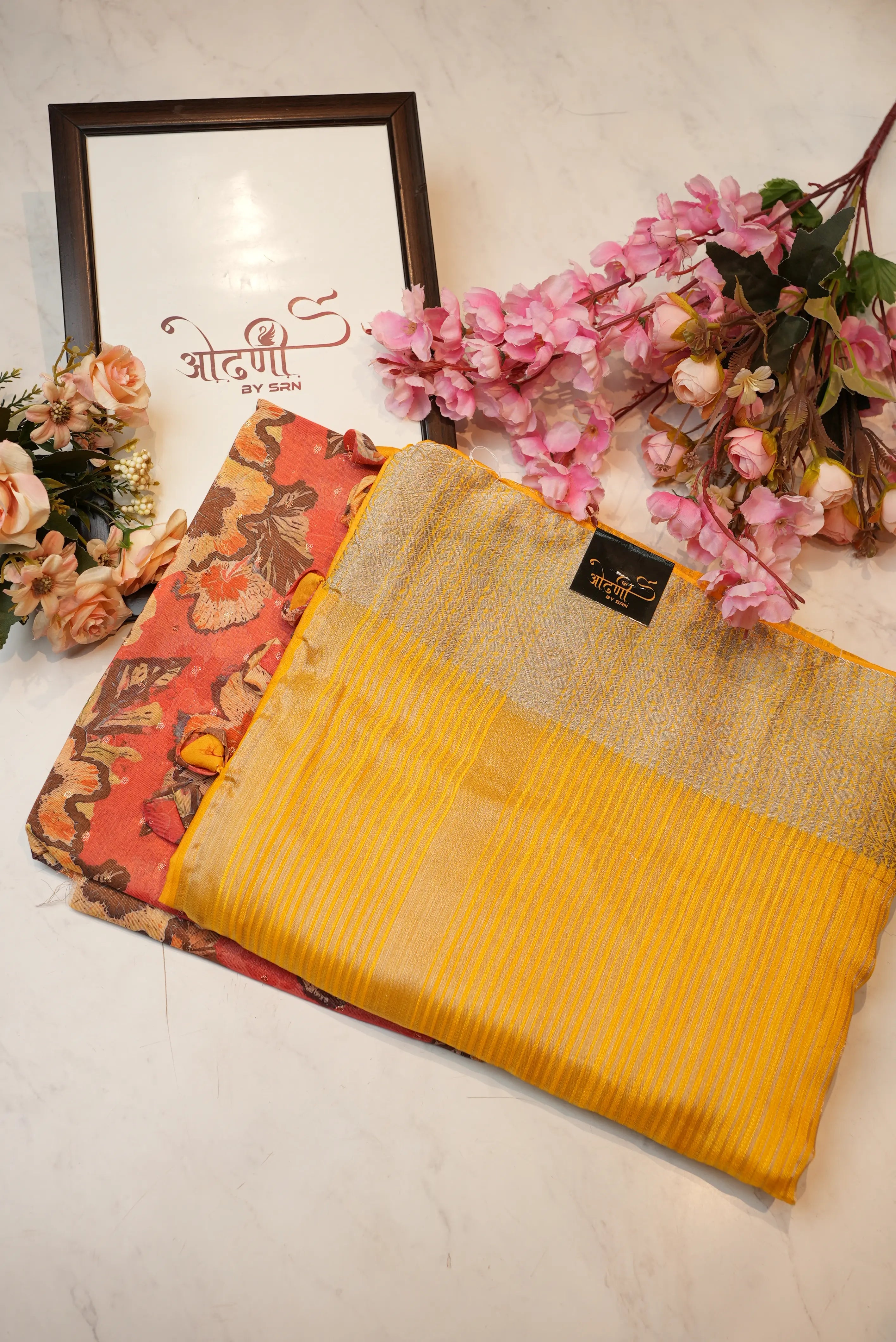 Couple Saree Set With Matching Blouse & Kurta